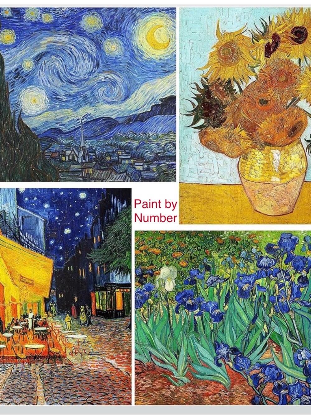 Van Gogh Inspired Paint by Number Kits